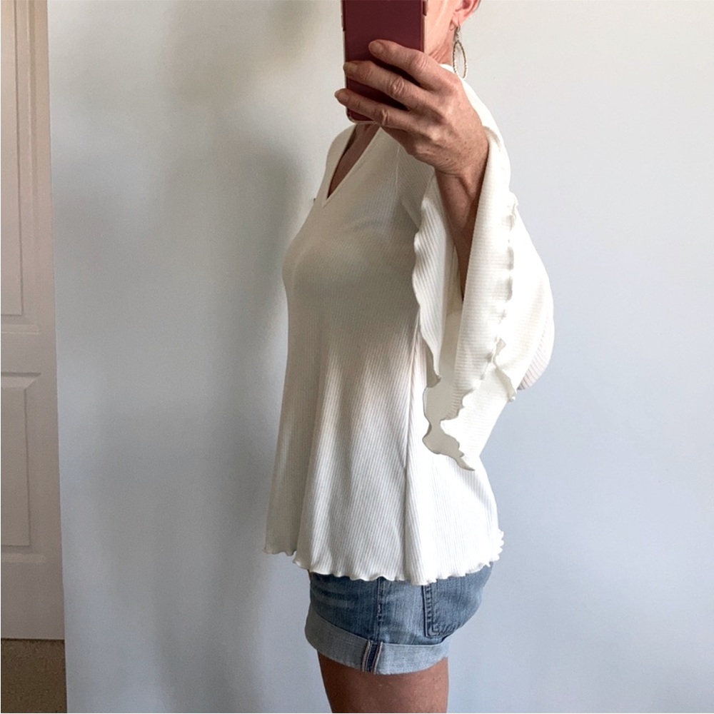 Choker Neck, Bell Sleeve Tunic Top - Picture 4 of 7